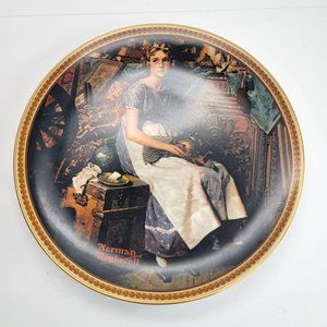 Norman Rockwell Dreaming in the Attic Collectible Plate Knowles China PR426